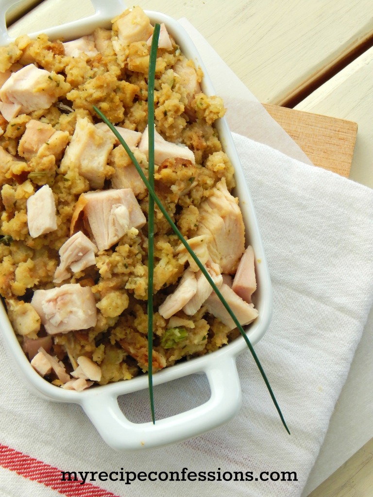 Turkey Stuffing bake is the best solution for leftover Thanksgiving turkey. This recipe rocks, my family loves this dish just as much as turkey on Thanksgiving.