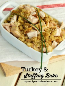 Turkey Stuffing bake. Do you stress over all the leftover food after thanksgiving? This recipe is the perfect solution to all the leftover turkey and stuffing. Give you leftovers a vibrant new life that everybody wants to eat with this easy dinner.