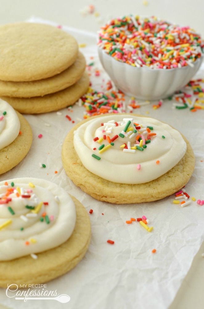 Grandma's Super Soft Sugar Cookies recipe is hands down the BEST RECIPE EVER! They are not only delicious, they are very easy to make too and they never spread wen baked. I get asked for the recipe every time I make them. 