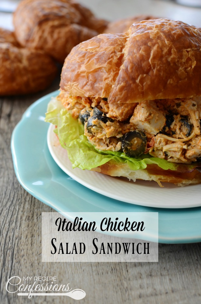 This Italian Chicken Salad Sandwich recipe is an easy recipe to make and is one of the best recipes you will ever try! It is a delicious twist on the classic chicken salad recipe. It can be put together very quick and it is always a crowd pleaser!