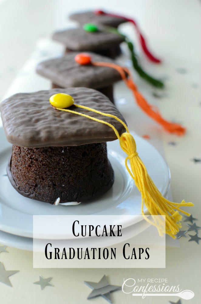 Cupcake Graduation Caps make the perfect DIY dessert for your preschool, kindergarten, high school, or even college graduation party. There is no need to spend a lot of money on bakery cupcakes when you can make your own for half the cost.