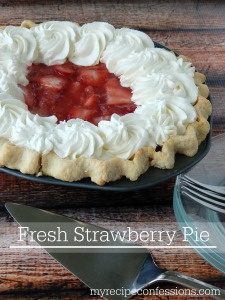 fresh strawberry pie