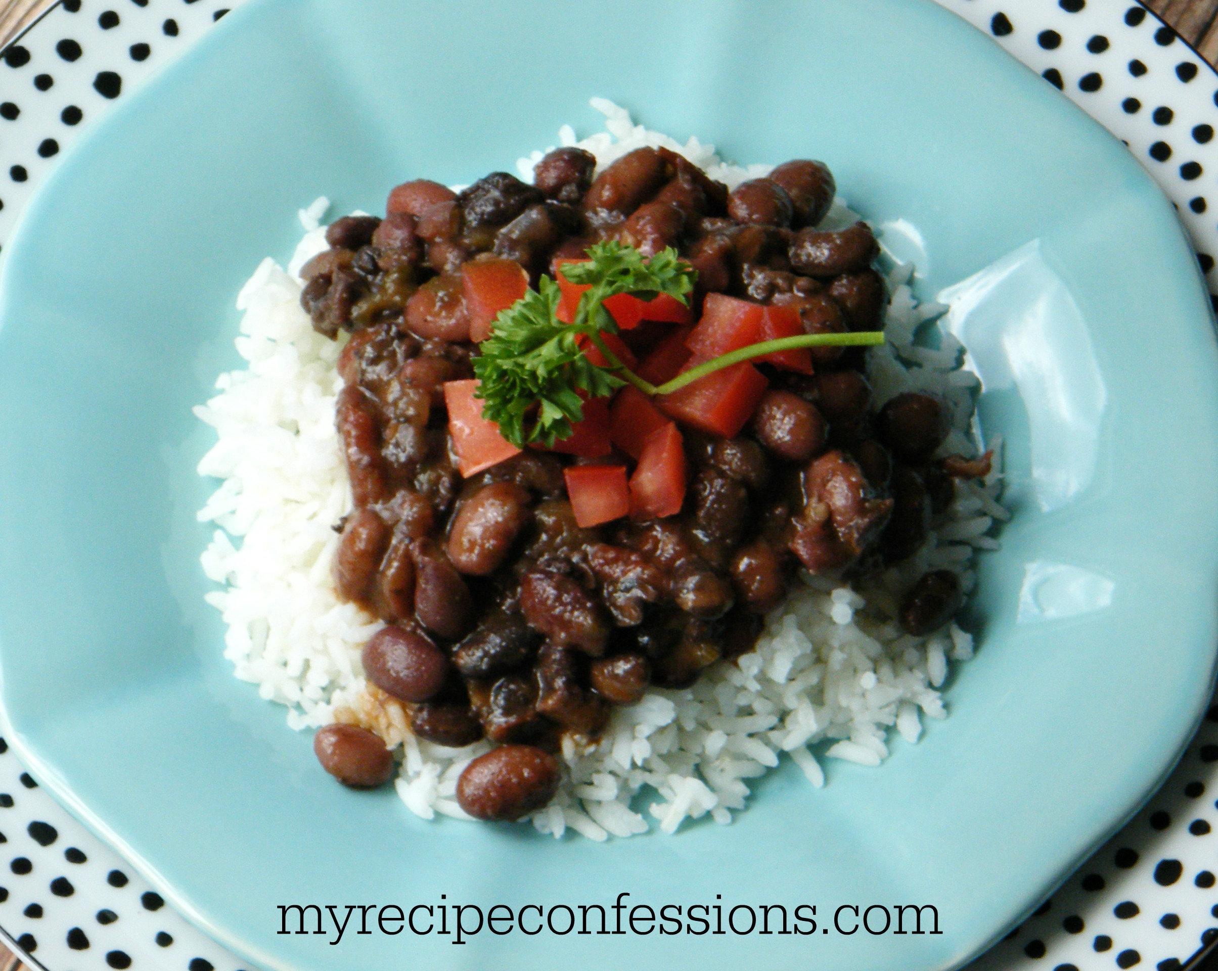 crock pot black and red beans