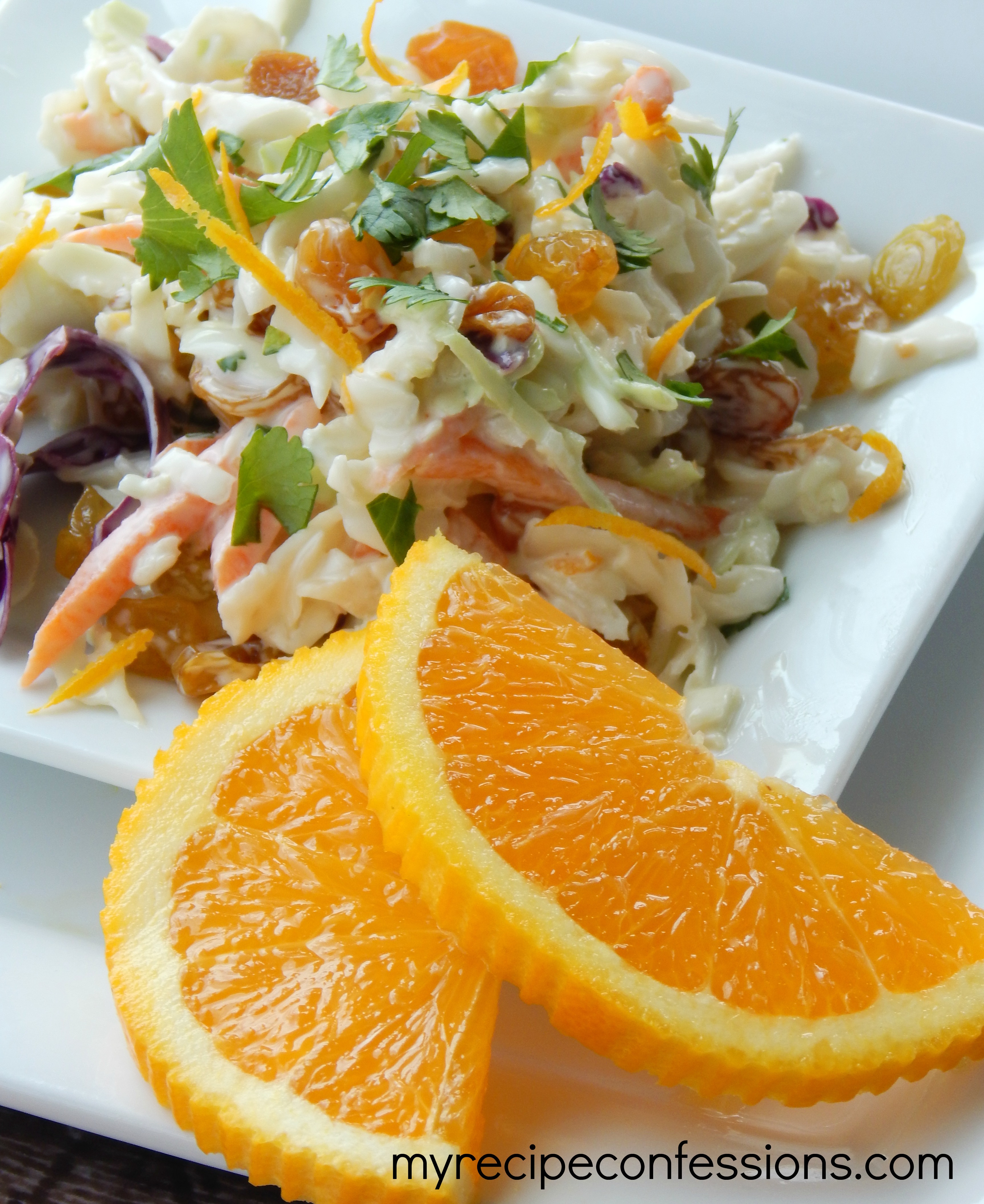 orange cilantro coleslaw