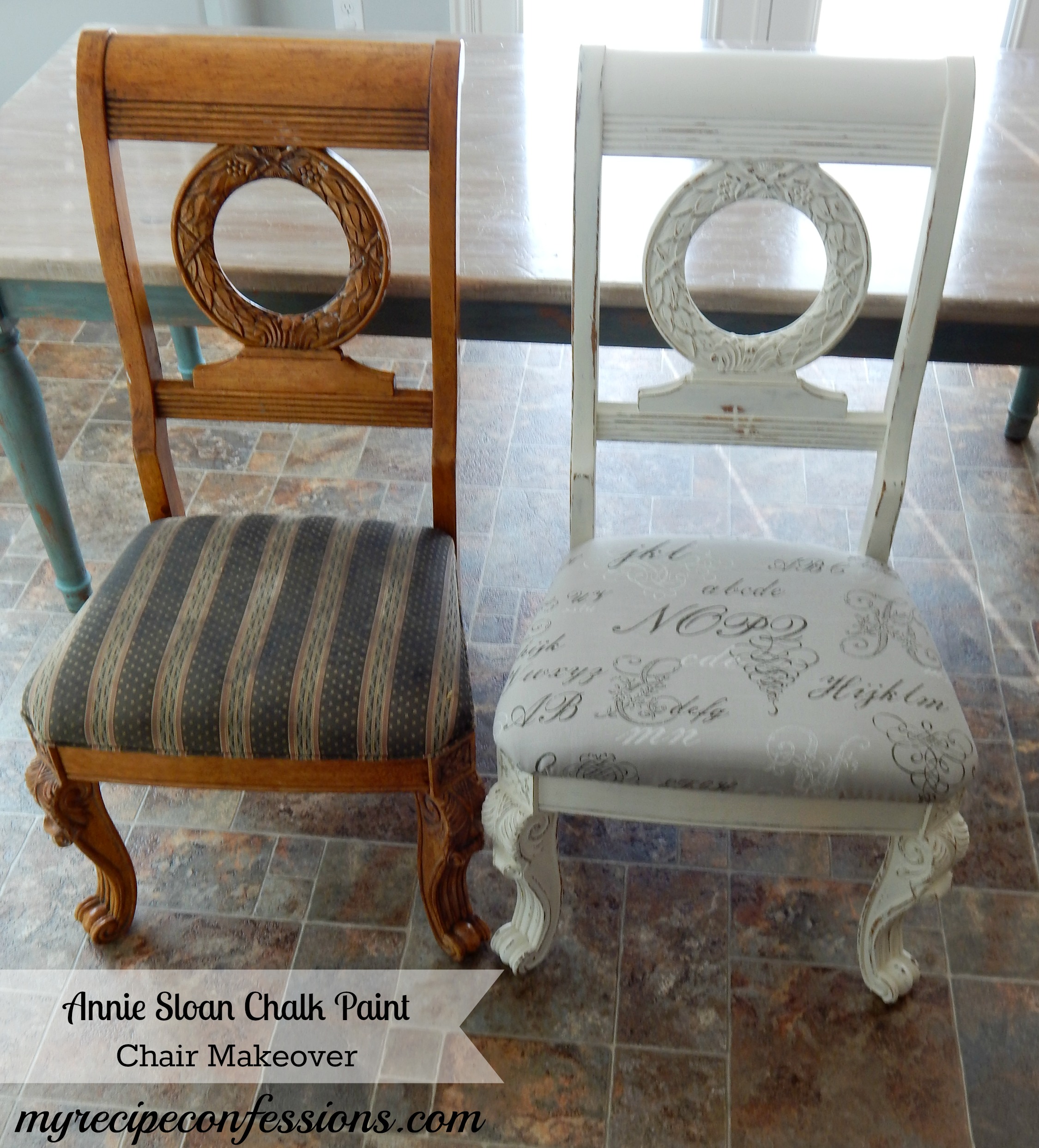 Chalk Paint Chair Makeover My Recipe Confessions