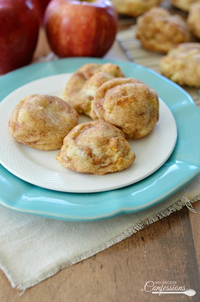 Caramel Apple Snickerdoodles are super soft and chewy. They are packed with apples, caramel, white chocolate, and then rolled in a cinnamon sugar mixture. Not only is this recipe easy; it also makes enough cookies to share with your family and friends