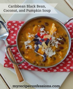 Caribbean Black Bean, Coconut, and Pumpkin Soup