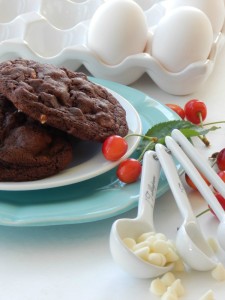 Double Chocolate Cherry Cookies