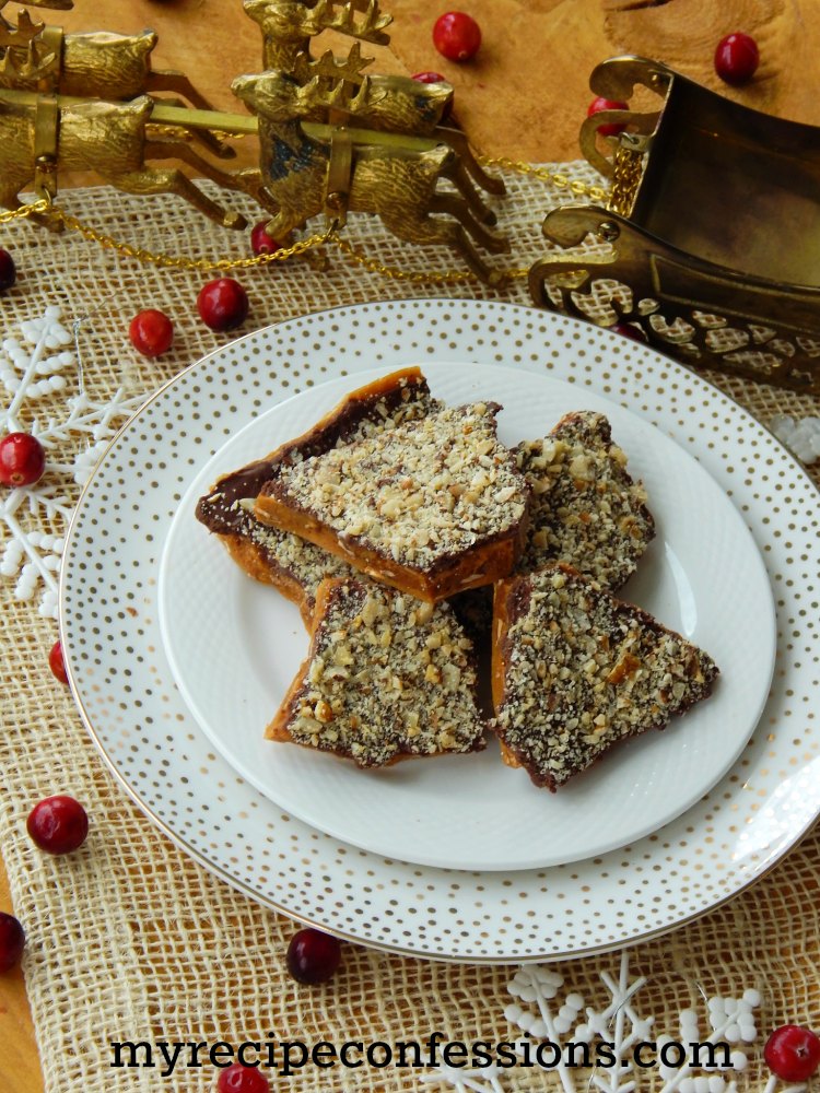 Bernice's Famous English Toffee-This is my husband's grandmas recipe. I was surprised how easy it is to make. This is the best homemade homemade toffee recipe ever! My family begs me to make this every Christmas.
