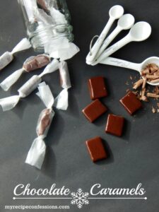 Chocolate Caramels are an amazing combination of caramel and chocolate. These caramels are so soft they practically melt in your mouth. I have made this easy to follow recipe over and over, because I can't get enough of these caramels!