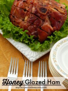 Honey Glazed Ham. This ham is everything you have ever wanted in a Christmas ham and more! The flavor will knock your socks off! Don’t mess around with other ham recipes, this one is all you need. Your guests will think you spent a bunch of money on an expensive ham. Don’t worry, your secret is safe with me. 
