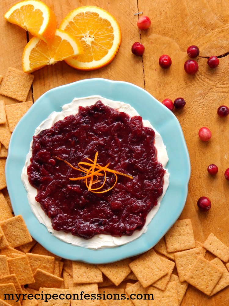Orange Cranberry Cream Cheese Spread is a festive dip that is perfect for the holiday season. This recipe is quick and easy to make and I never have any leftovers. Serve it with crackers for the perfect appetizer.