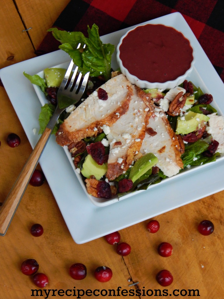 Turkey and Cranberry Vinaigrette Salad. I love this salad! It is perfect for all your thanksgiving turkey leftovers. It is so light, refreshing and one of those recipes that you will want to make over and over again. I love recipes that are easy to make and you are still thinking about the next day.