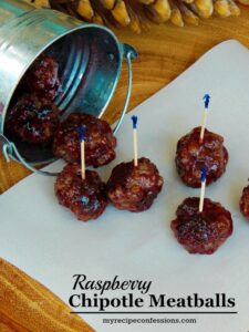 Raspberry Chipotle Meatballs