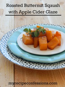 Roasted Butternut Squash with Apple Cider Glaze