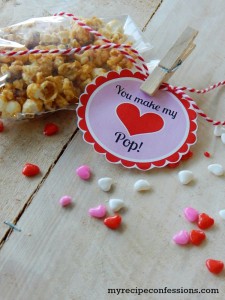 Valentine's Popcorn and Tag
