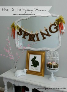 Five Dollar Spring Banner