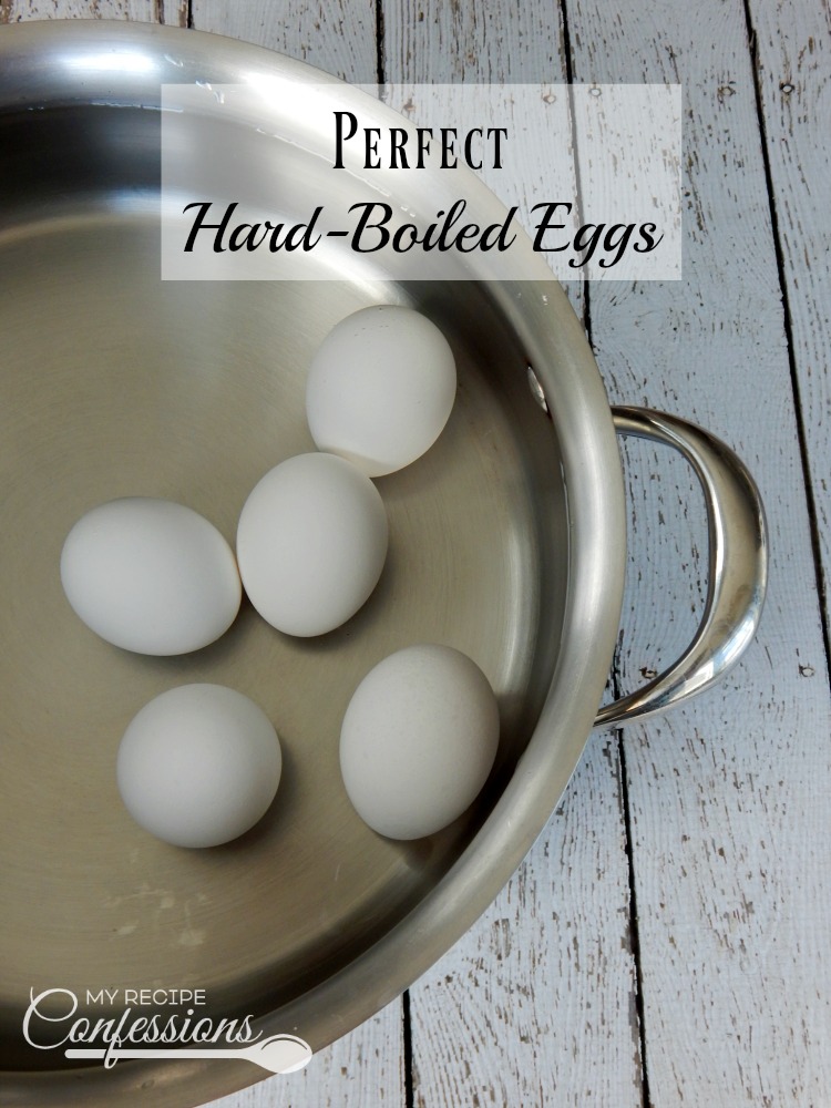 Perfect Hard-Boiled Eggs are easy to peel and come out perfect every time! No more green rings around the yolk or half the egg coming off with the shell. 