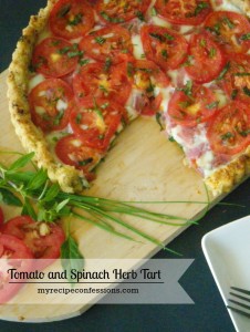 Tomato and Spinach Herb Tart