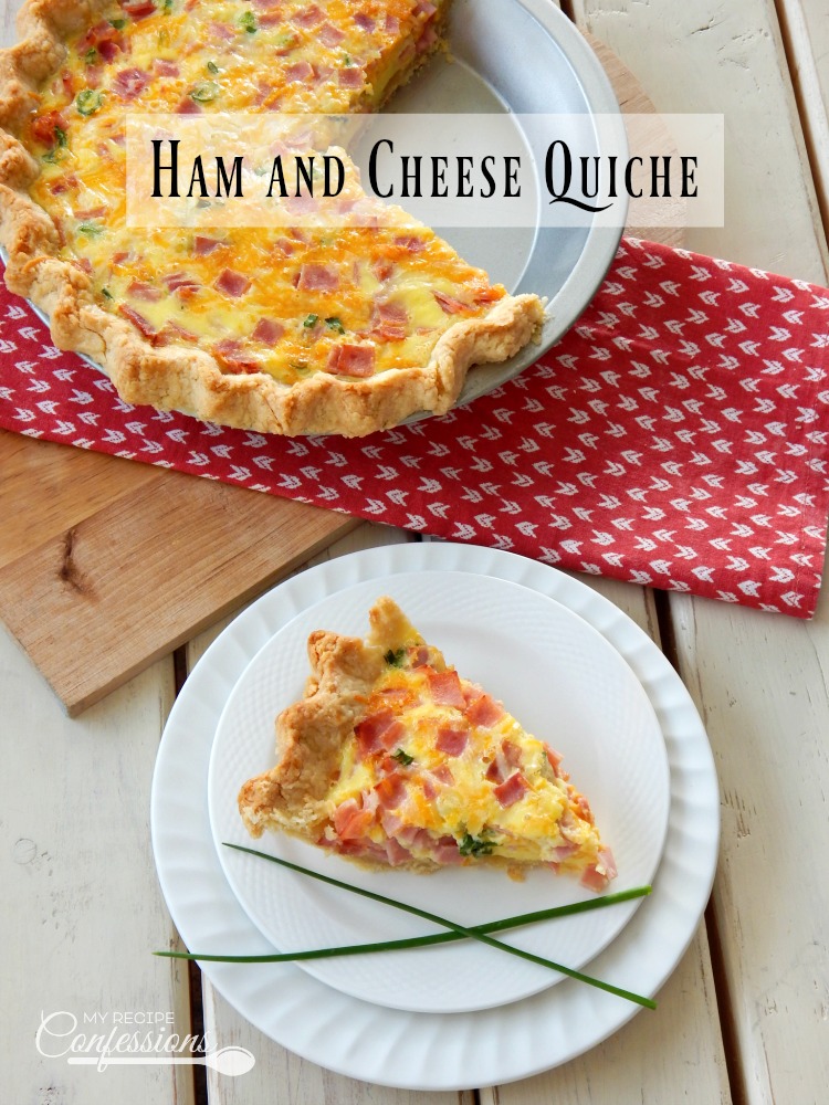 Ham and Cheese Quiche is not only amazing but super easy too. The flaky, buttery crust is out of this world and the filling is packed with flavor!