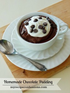 Homemade Chocolate Pudding