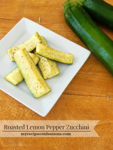 Roasted Lemon Pepper Zucchini Recipe