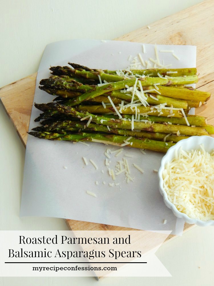 Roasted Parmesan and Balsamic Asparagus Spears