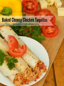 Baked Cheesy Chicken Taquito