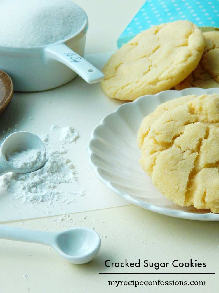 Cracked Sugar Cookies are by far the best sugar cookies! They are the perfect buttery, soft, and chewy cookies. This recipe is my favorite and is so much better than any store bought mix! 