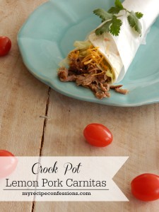 Crock Pot Lemon Pork Carnitas