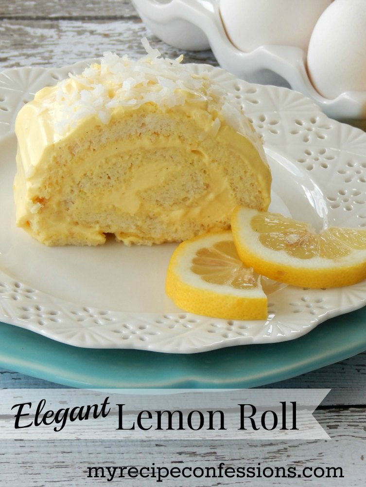 Elegant Lemon Roll. This cake screams summer and sunshine! It so refreshing and light it's hard to stop with just one slice. I am sucker for lemon desserts, and this is one of my favorite recipes!