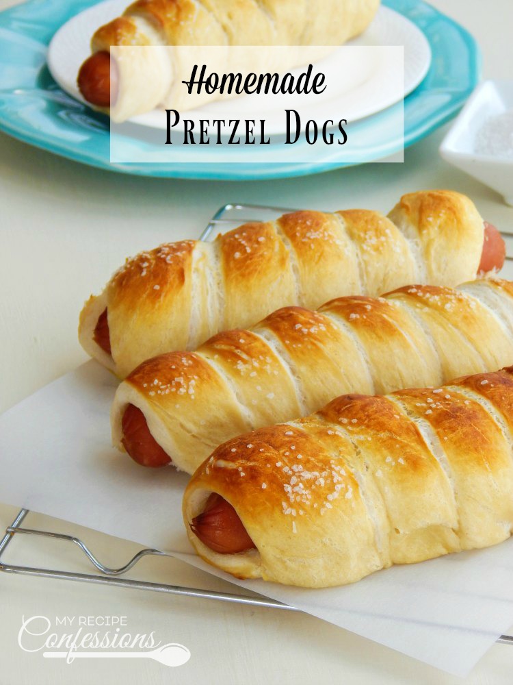 Homemade Pretzel Dogs are the best pretzel dogs ever! This recipe is super easy and everybody always loves them! These Homemade Pretzel Dogs are a hundred times better than any store-bought pretzel dog. 