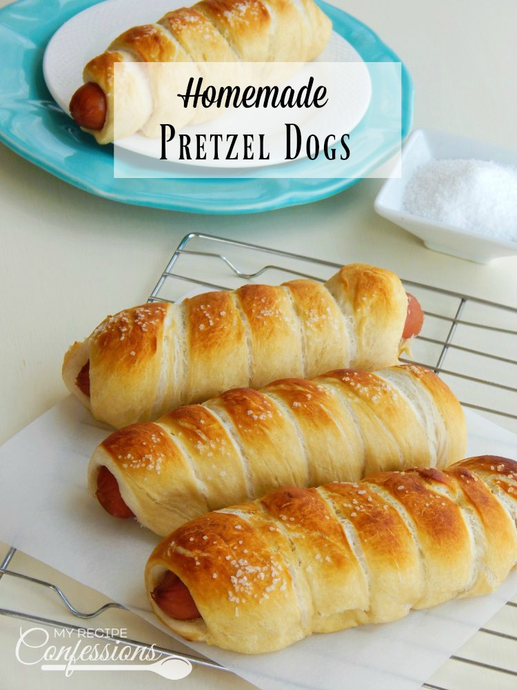 Homemade Pretzel Dogs are the best pretzel dogs ever! This recipe is super easy and everybody always loves them! These Homemade Pretzel Dogs are a hundred times better than any store-bought pretzel dog. 