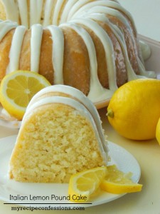 Italian Lemon Pound Cake. Out of all the recipes on my blog, this is the most popular one. I love to serve this cake at summer barbecues. It is so soft and moist, everybody will be asking be asking for the recipe!