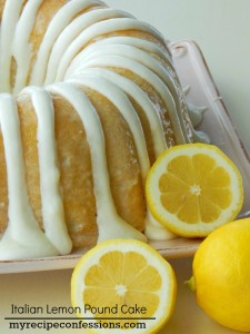Italian Lemon Pound Cake. Out of all the recipes on my blog, this is the most popular one. I love to serve this cake at summer barbecues. It is so soft and moist, everybody will be asking be asking for the recipe!