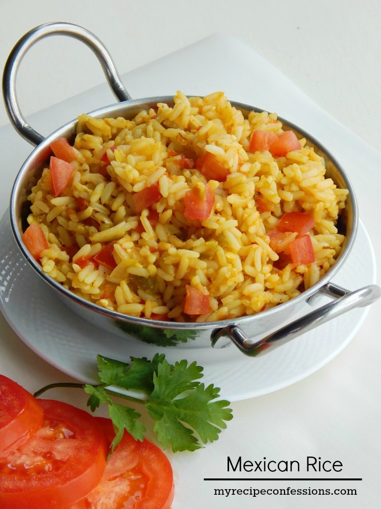 Mexican Rice. This rice tastes just like the yummy Mexican rice you get at a restaurant. It goes great with any Mexican food! It is gluten-free and super-duper easy to make! This rice is one of the best recipes I have ever tasted! 