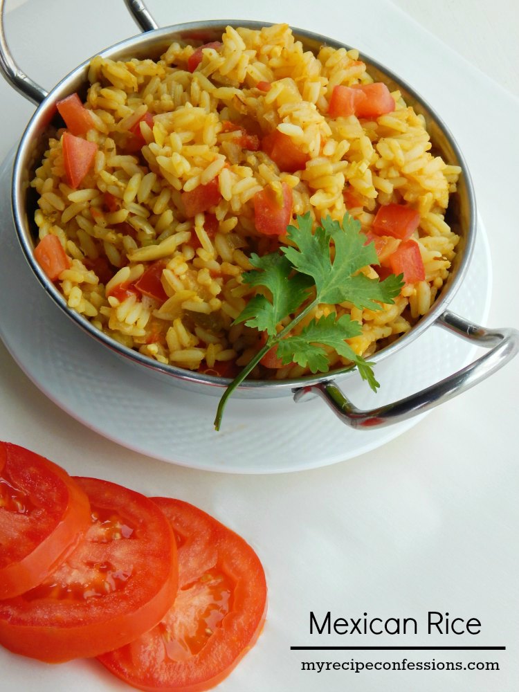 Mexican Rice. This rice tastes just like the yummy Mexican rice you get at a restaurant. It goes great with any Mexican food! It is gluten-free and super-duper easy to make! This rice is one of the best recipes I have ever tasted! 