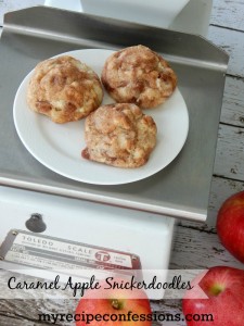 My Recipe Confessions Caramel Apple Snickerdoodles