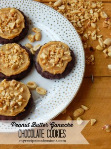 Peanut Butter Ganache Chocolate Cookies