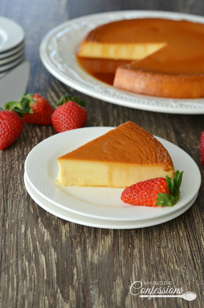 Creamy Spanish Flan is the BEST RECIPE EVER!!! The cream cheese in this recipe makes the flan so smooth and creamy.  Don't worry, it's very easy to make too. This Creamy Spanish Flan is the perfect dessert for any occasion.