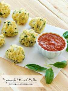 Spinach Rice balls