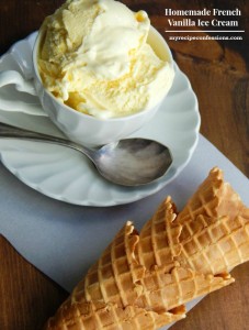 Homemade French Vanilla Ice Cream-This recipe is as fast and easy as they come. With an ice cream maker, you can eat your ice cream within 20 minutes. This ice cream is so smooth and creamy with a rich French vanilla flavor. You won't find a better dessert than this! There aren't any eggs in this recipe, so you don't have to worry about that. I know after you taste it, this ice cream recipe will become your new go-to recipe.