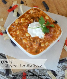 Creamy Chicken Tortilla Soup