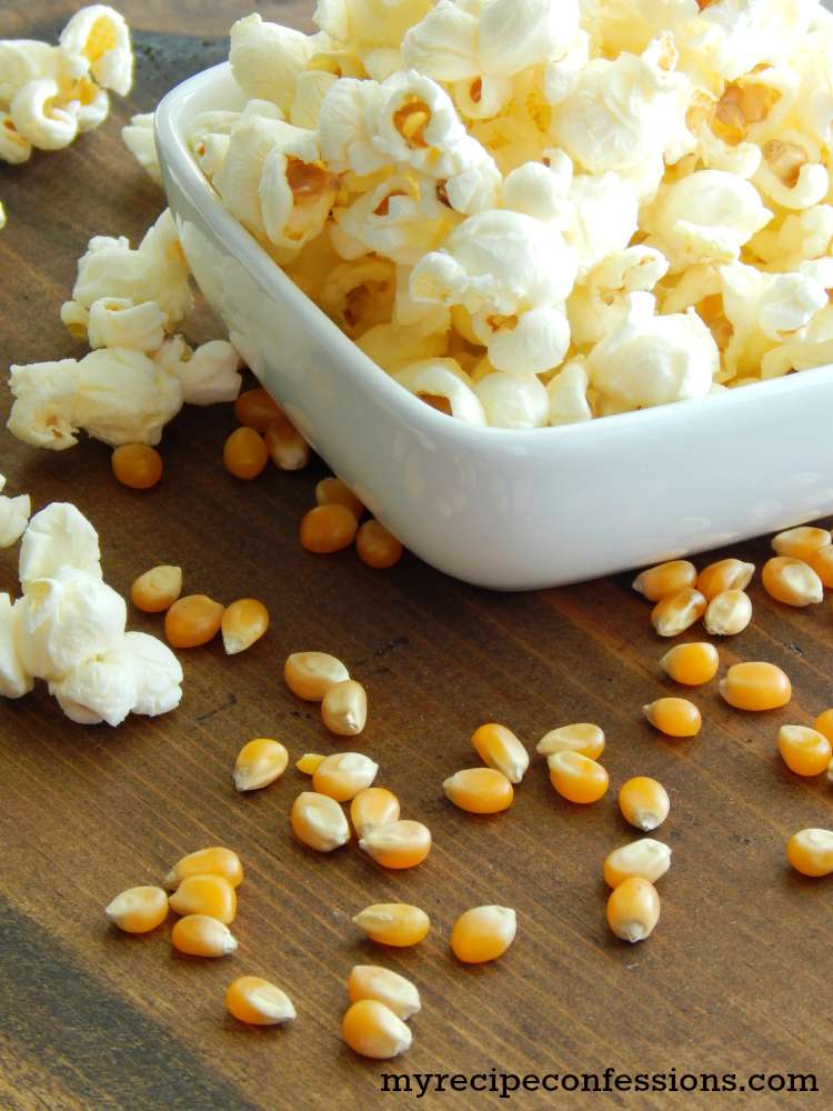 How to make perfect stovetop popcorn. This popcorn is like diy movie theater popcorn. Forget the microwave stuff this recipe and tutorial beat all the other popcorn recipes hands down! It makes a great appetizers or snack for your Super Bowl party, or just a casual movie night. We love to make this popcorn in the summer when we are camping. 