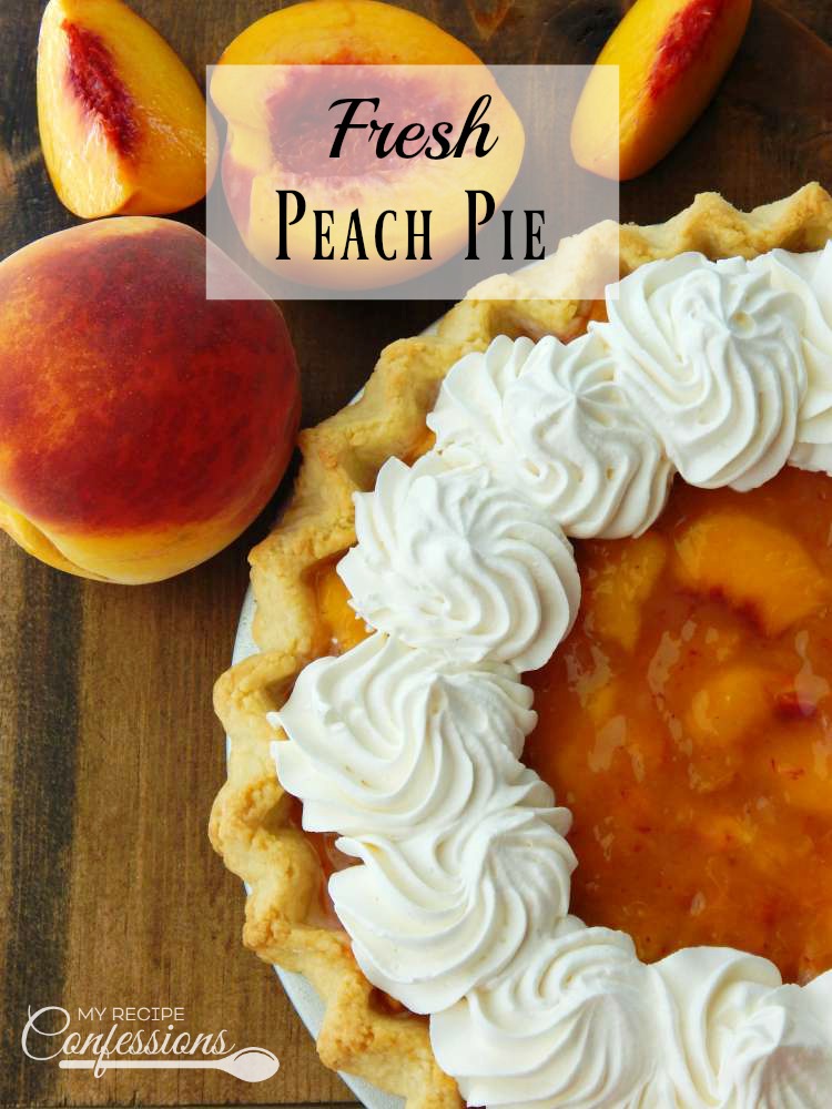 Fresh Peach Pie is one of the best ways to enjoy the peach season! This is the best recipe you will ever find. The homemade filling and flaky crust are so easy to make. This pie tastes like you are biting into a big juicy peach. I promise it will rock your world! 