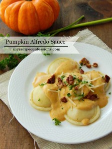 This Pumpkin Alfredo Sauce that will put all your other pumpkin recipes to shame. I bet you never thought you would add a pumpkin dish to your dinner recipes. The sauce is so creamy with a subtle sweetness of pumpkin. It is warm, comforting and perfect for a chilly fall night!