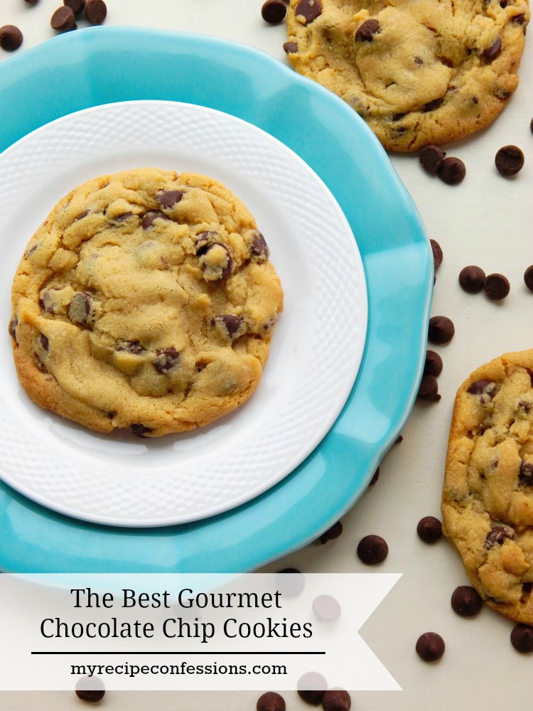 The Best Gourmet Chocolate Chip Cookies are soft and chewy with the perfect amount of rich chocolate chips. I have tried many recipes and this one is not only the best, it is also the easiest! 