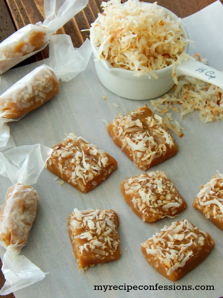 Toasted Coconut Caramel. These caramels are so soft and rich in flavor. Toasted coconut and caramel are a match made in heaven! This recipe is easy to follow recipe makes the best homemade caramels you will ever taste! 