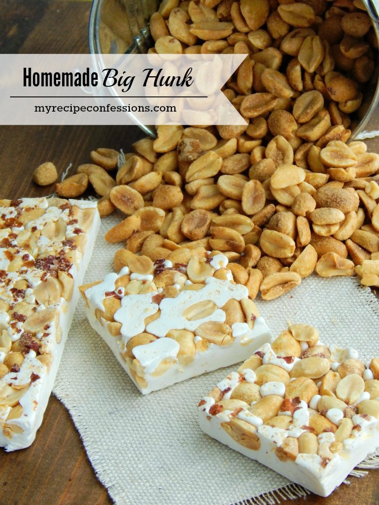 Homemade Big Hunk-This is the best nougat recipe ever! I could eat the whole pan by myself! This candy is easy to make and stays soft for days!