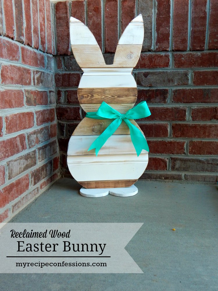 wood nesting easter bunnies